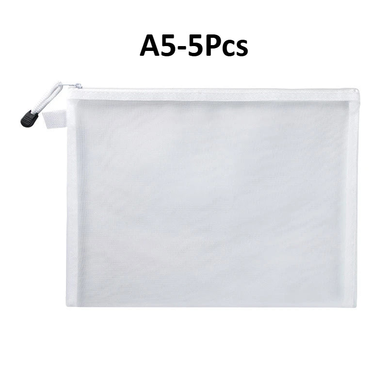 Mesh Document Organizer A4/A5/A6 Zippered Filing Envelopes