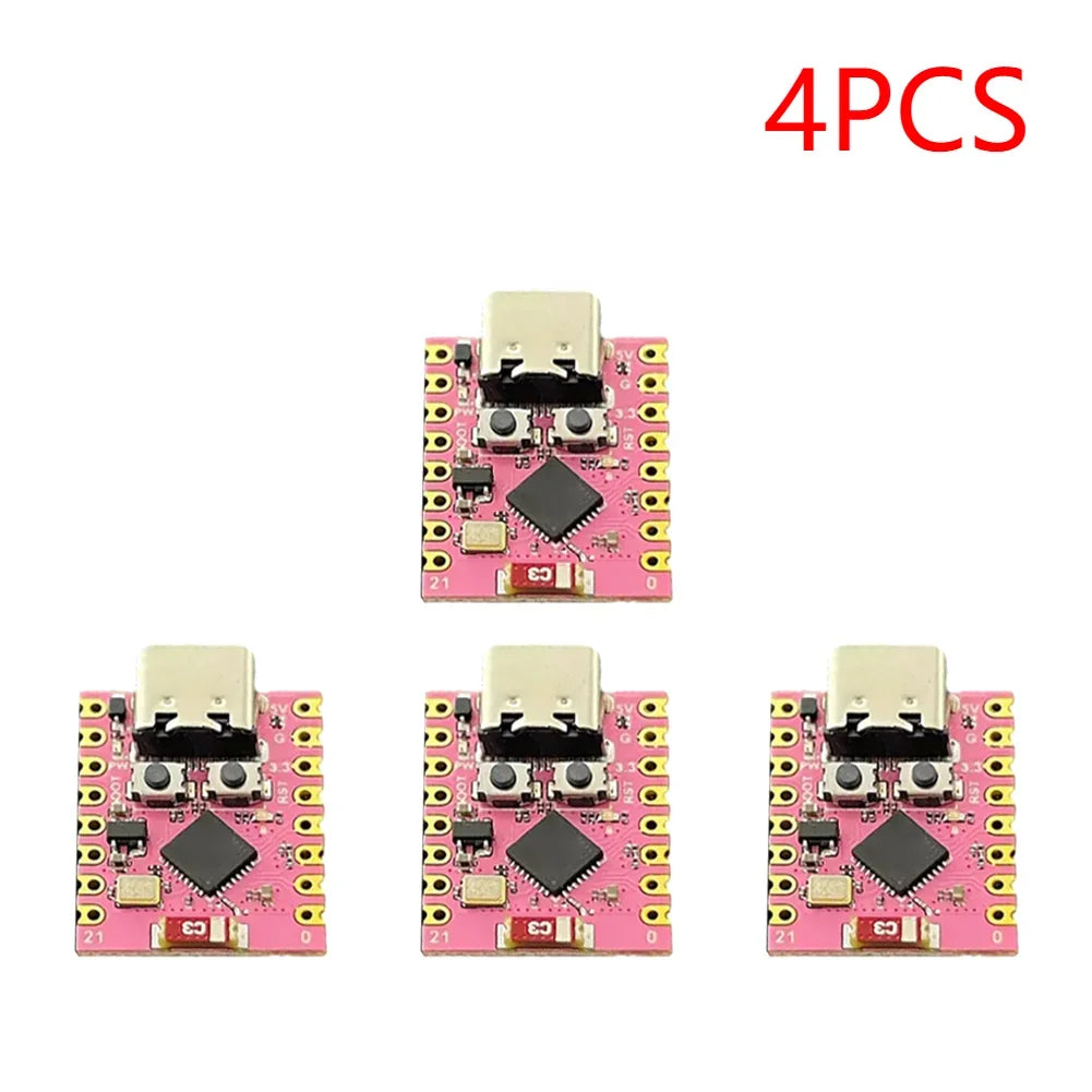 1-20PCS ESP32-C3 Development Board 3.3-6V Power Low Power ESP32 Super Mini Wireless Development Board WiFi Bluetooth For Arduino Peaceful Pleasures Health and Wellness Pink 4PCS