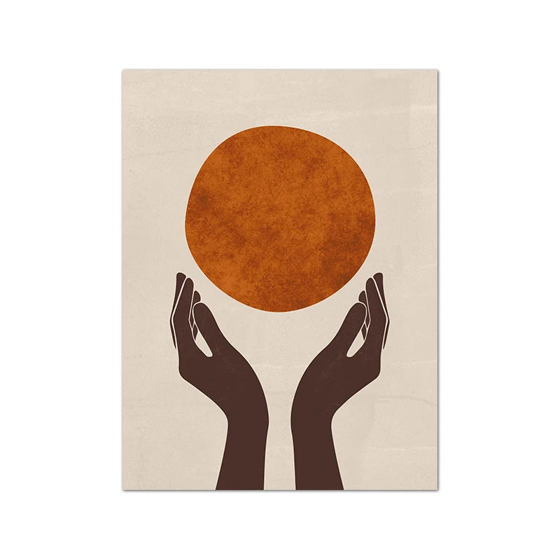 African American Couple Canvas Wall Art | Boho Love Print