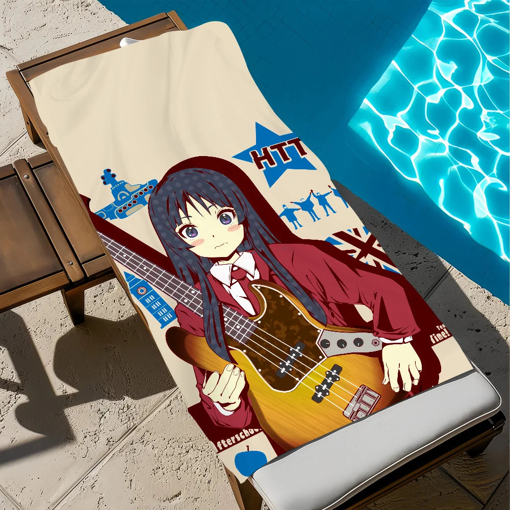 K-ON Anime Quick-Dry Beach Towel | Soft Microfiber Pool & Gym