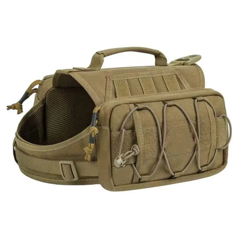 Nylon Tactical Dog Harness Vest for Medium & Large Dogs Tactical Dog Harness Peaceful Pleasures Health and Wellness green
