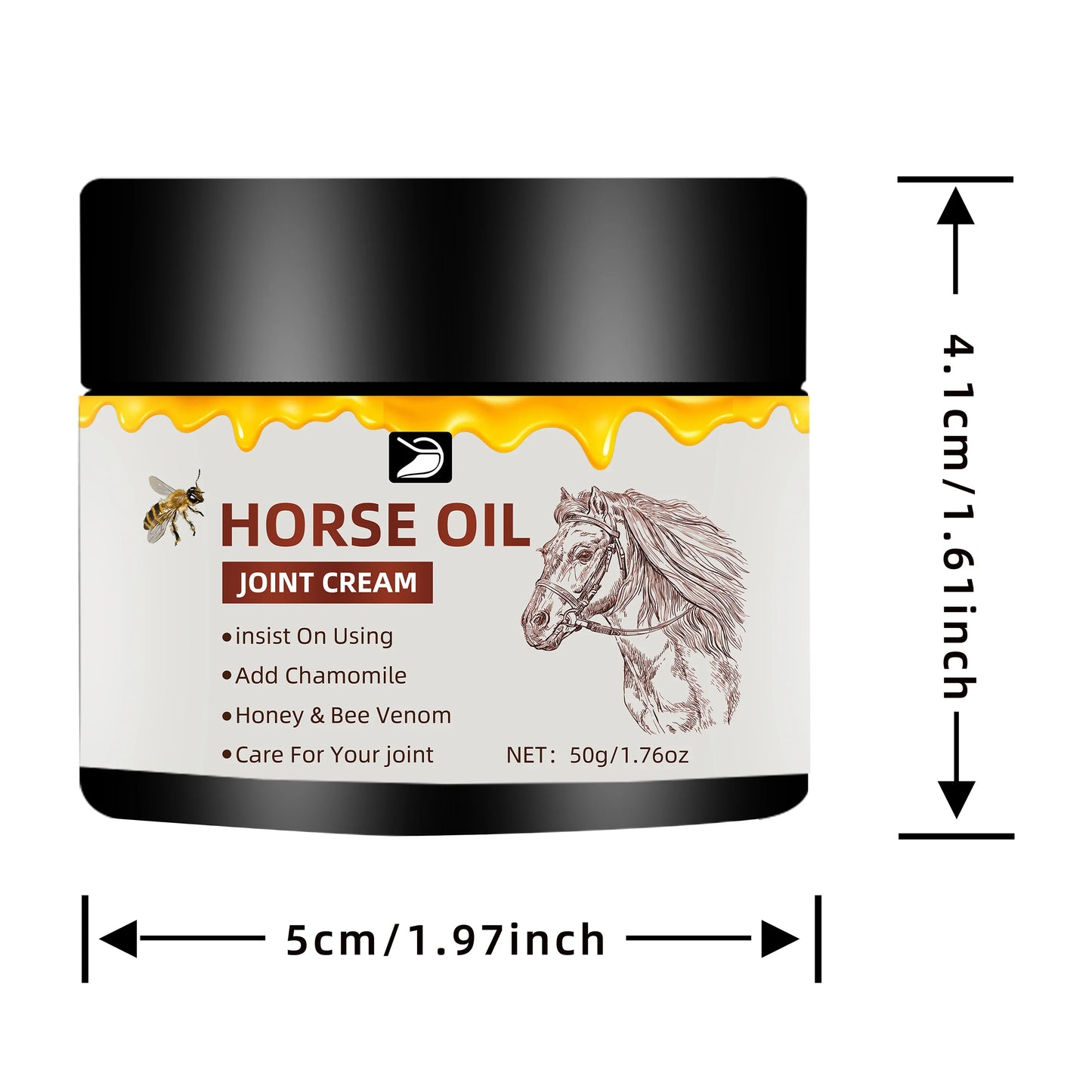 Horse Oil Joint Cream – Non-Greasy Body Moisturizer | 30g