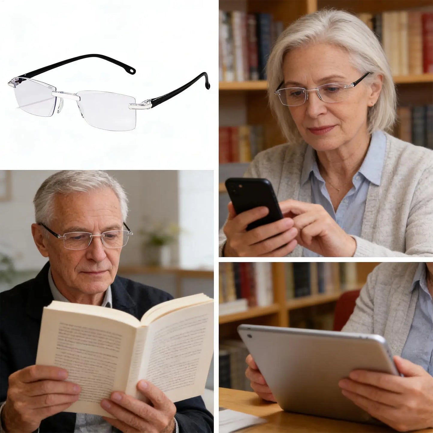 Auto Focus Blue Light Blocking Glasses | Anti-Glare Eyewear Blue Light Glasses Peaceful Pleasures Health and Wellness