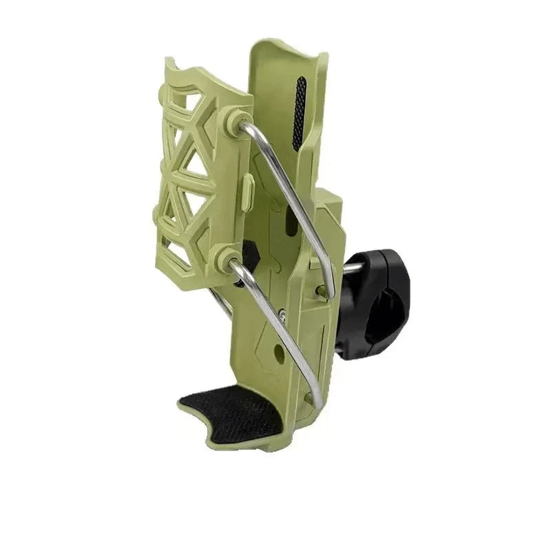 Universal Motorcycle Cup Holder – No-Drill 360° Handlebar Mount