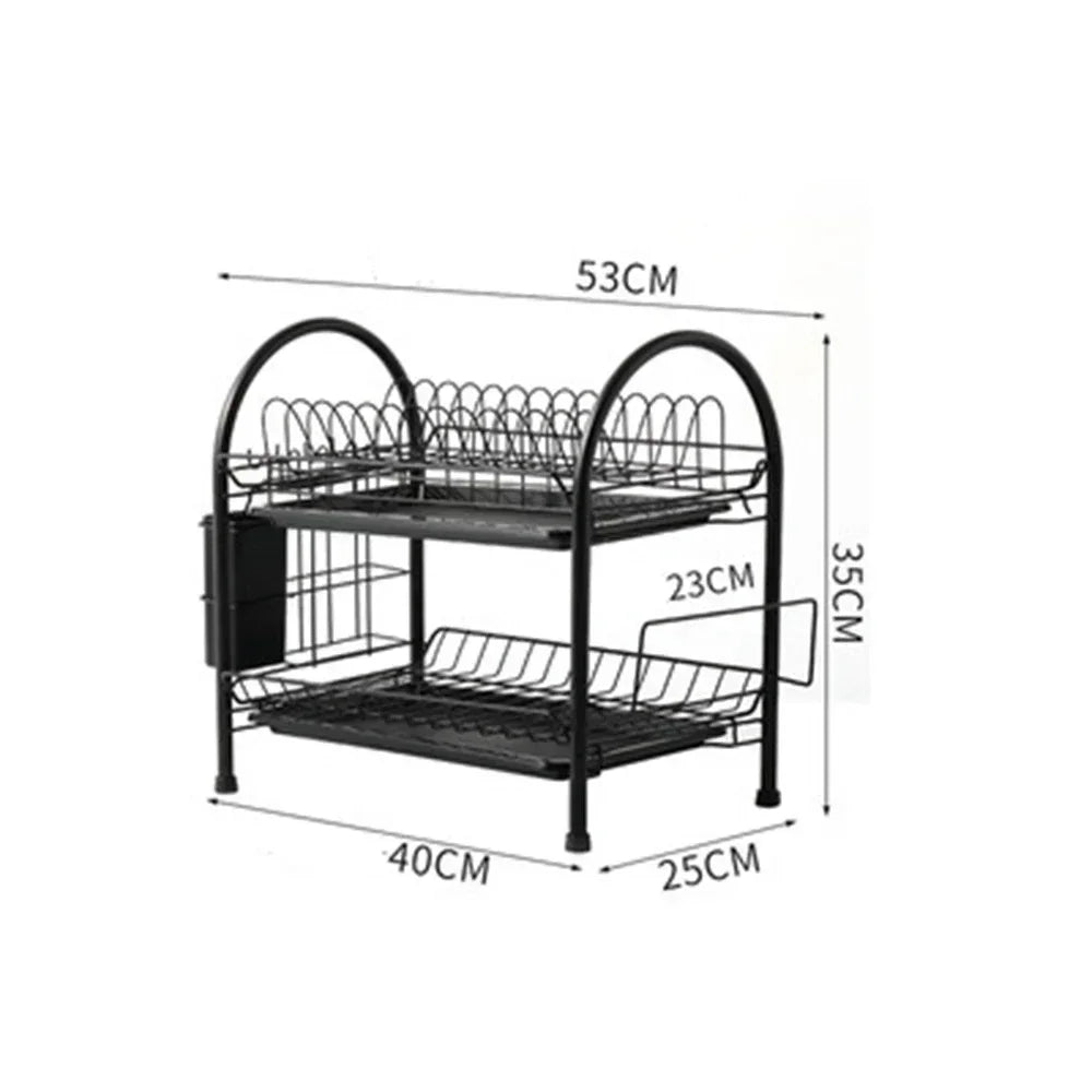 Luxury Kitchen Supplies Storage Rack Drain Rack Dish Plate Holder Household Large Tableware Storage Shelf Organizer Plate Rack Peaceful Pleasures Health and Wellness U2 cutting board
