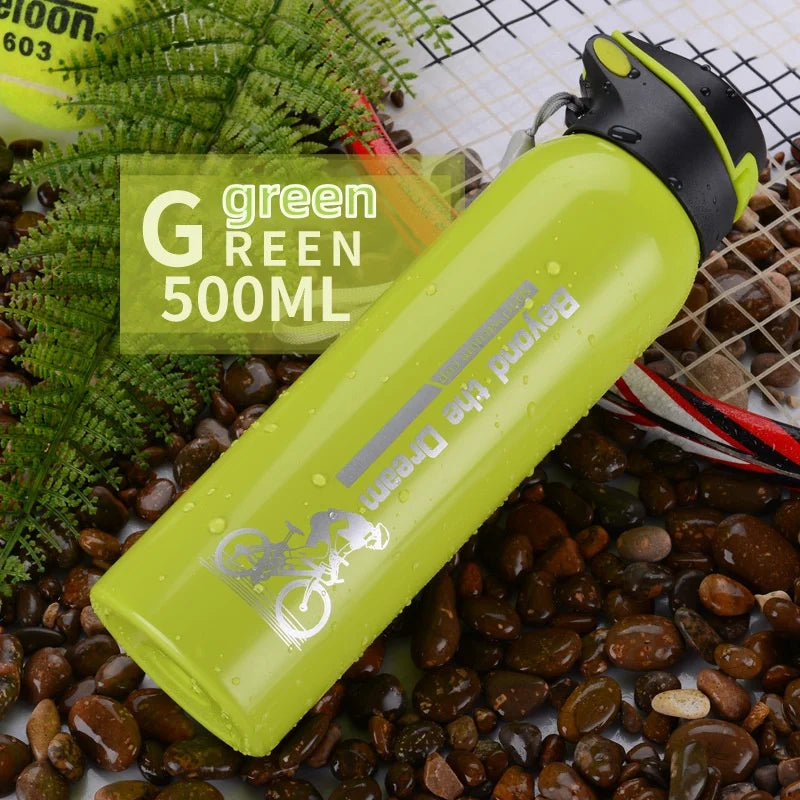 Stainless Steel Thermos Bottle Ideal for Outdoor Activities, Cycling Sports Keep Hot or Cold Easy to Carry Durable Water Bottle Peaceful Pleasures Health and Wellness green