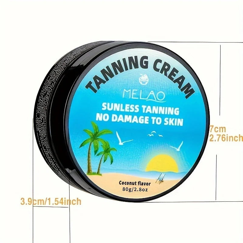 MELAO Sunless Self Tanning Cream – Men & Women, Coconut Oil