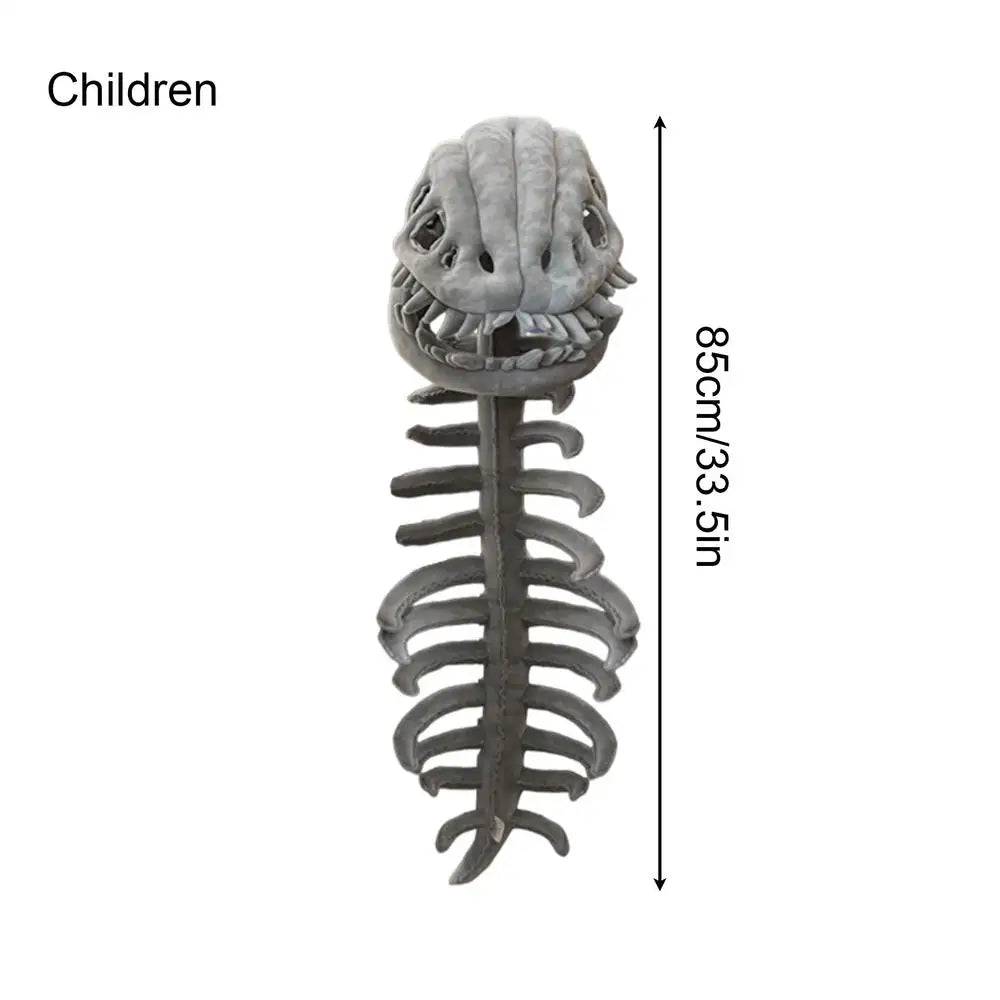 Dinosaur Skeleton Plush Costume | Kids & Adults Halloween Cosplay