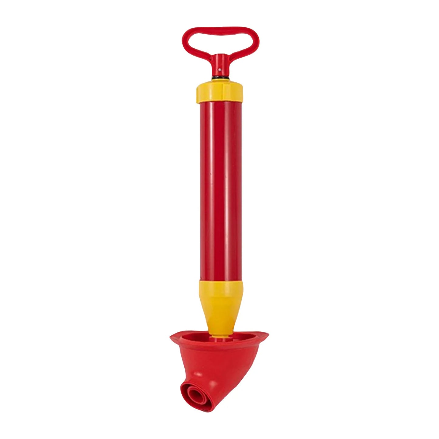 Bathroom Toilet Clog Remover Plunger Vacuum Pump Plunger Manual High Pressure Household Toilet Clog Remover Suction Plunger Peaceful Pleasures Health and Wellness Red