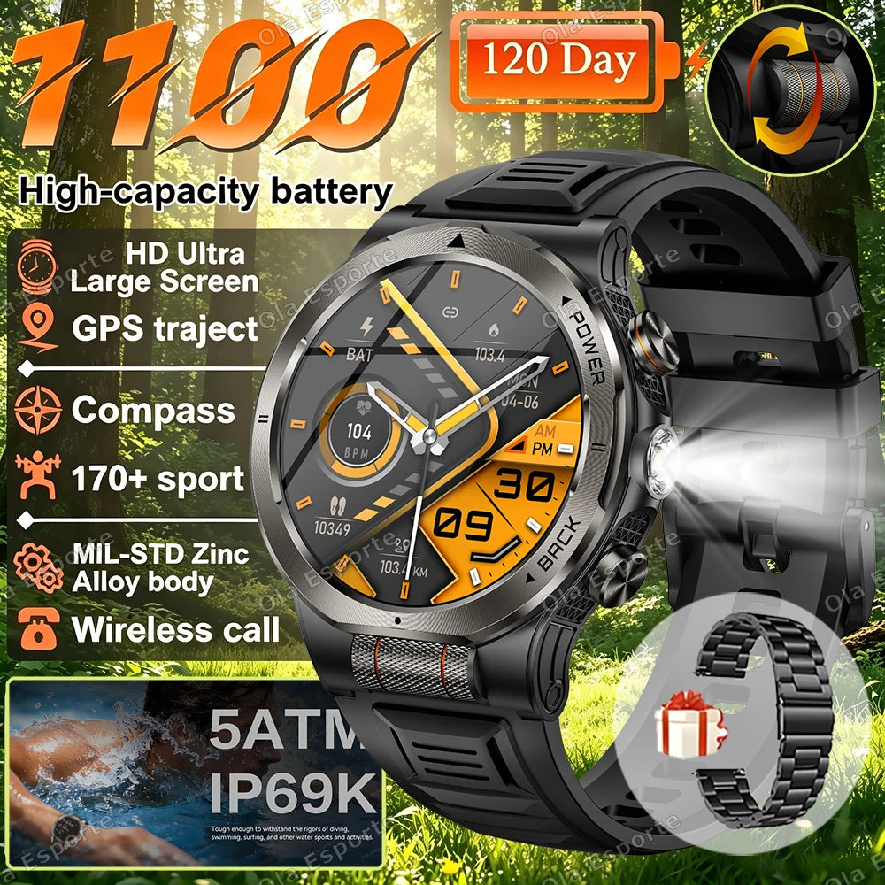 Ola Esporte HW12 AMOLED Smartwatch 1100mAh | Men's Sports