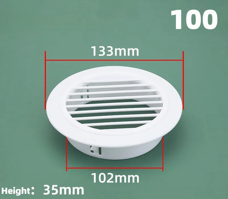 Round Air Vent Grille Cover | Adjustable Wall & Ceiling Duct Cap