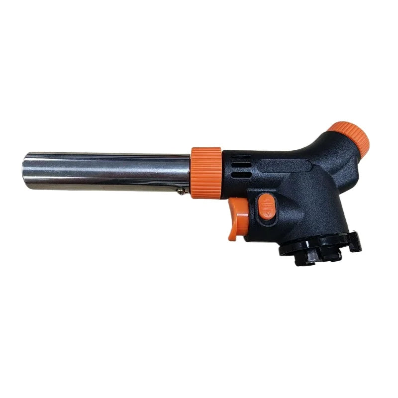 Camping Baking Barbecue Gas Torch Welding Fire Maker Lighter Butane Burner Flame Metal Flame Gun WeldingTorch Lighter Heating Peaceful Pleasures Health and Wellness 1pc 3