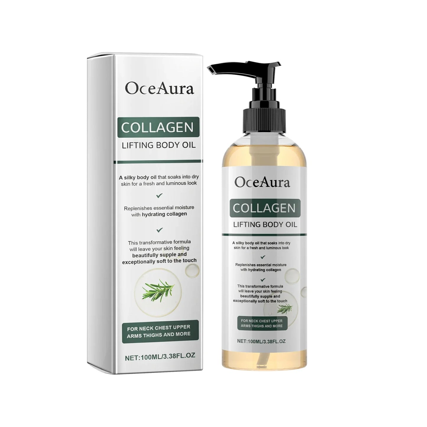 OceAura Collagen Firming Body Oil – Deep Moisturizing 100ml