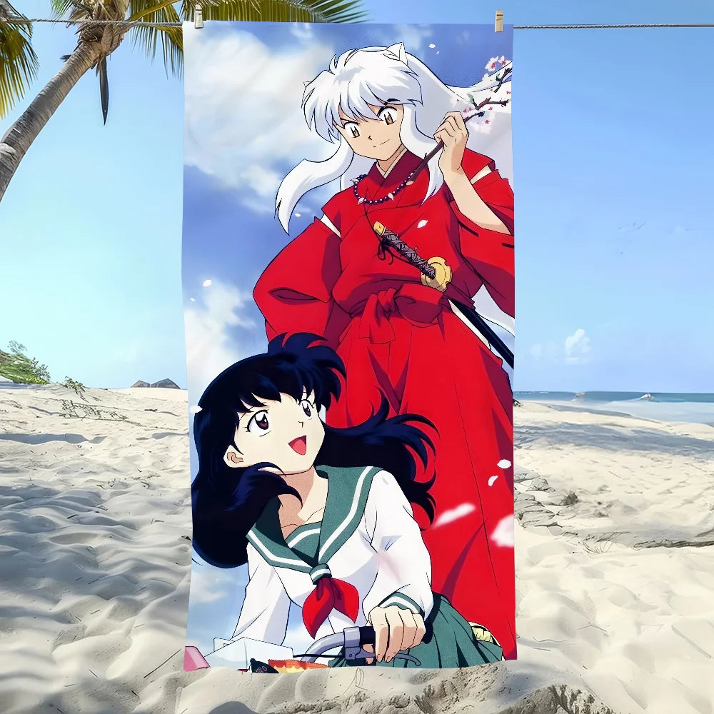 InuYasha Anime Beach Towel – Quick Dry Sports & Pool Towel