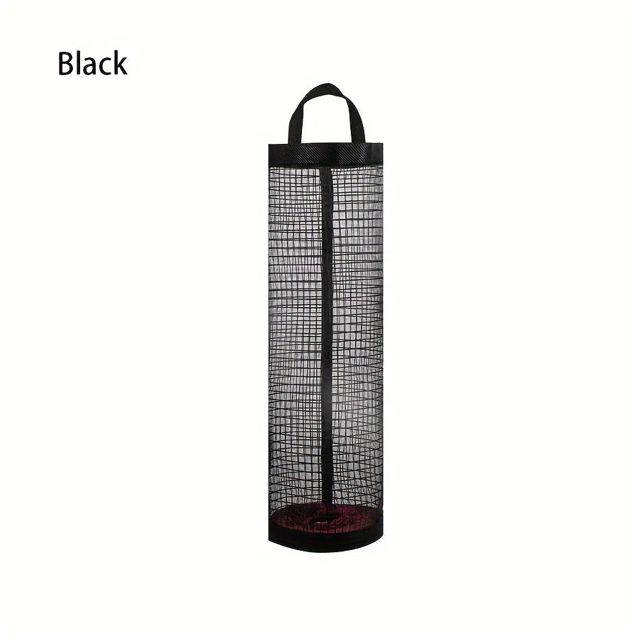 2-Pack Wall-Mounted Foldable Mesh Plastic Bag Holder & Dispenser