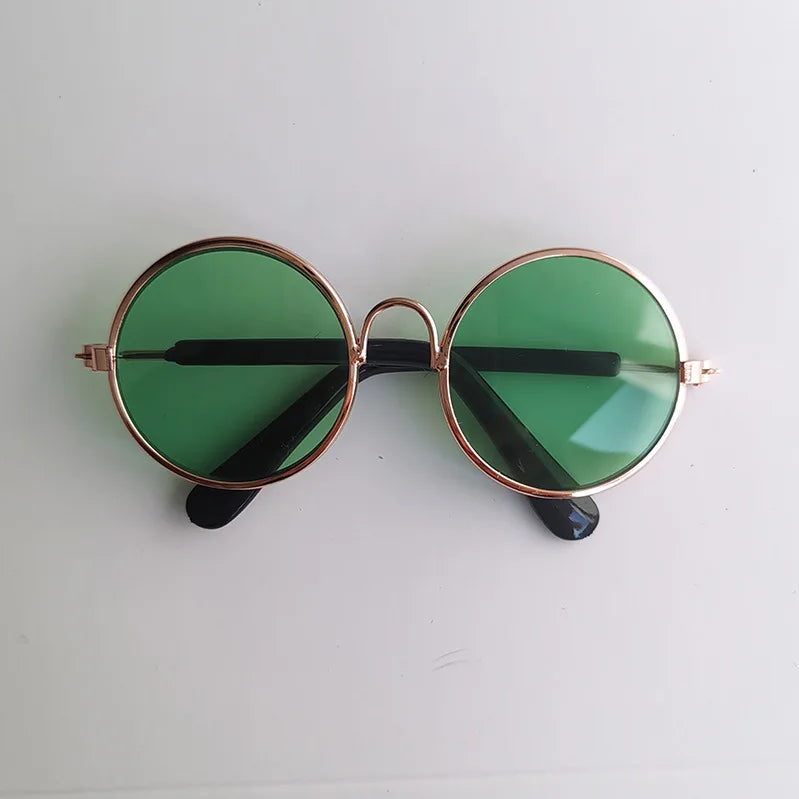 Vintage Round Pet Glasses for Dogs & Cats | Photo Props