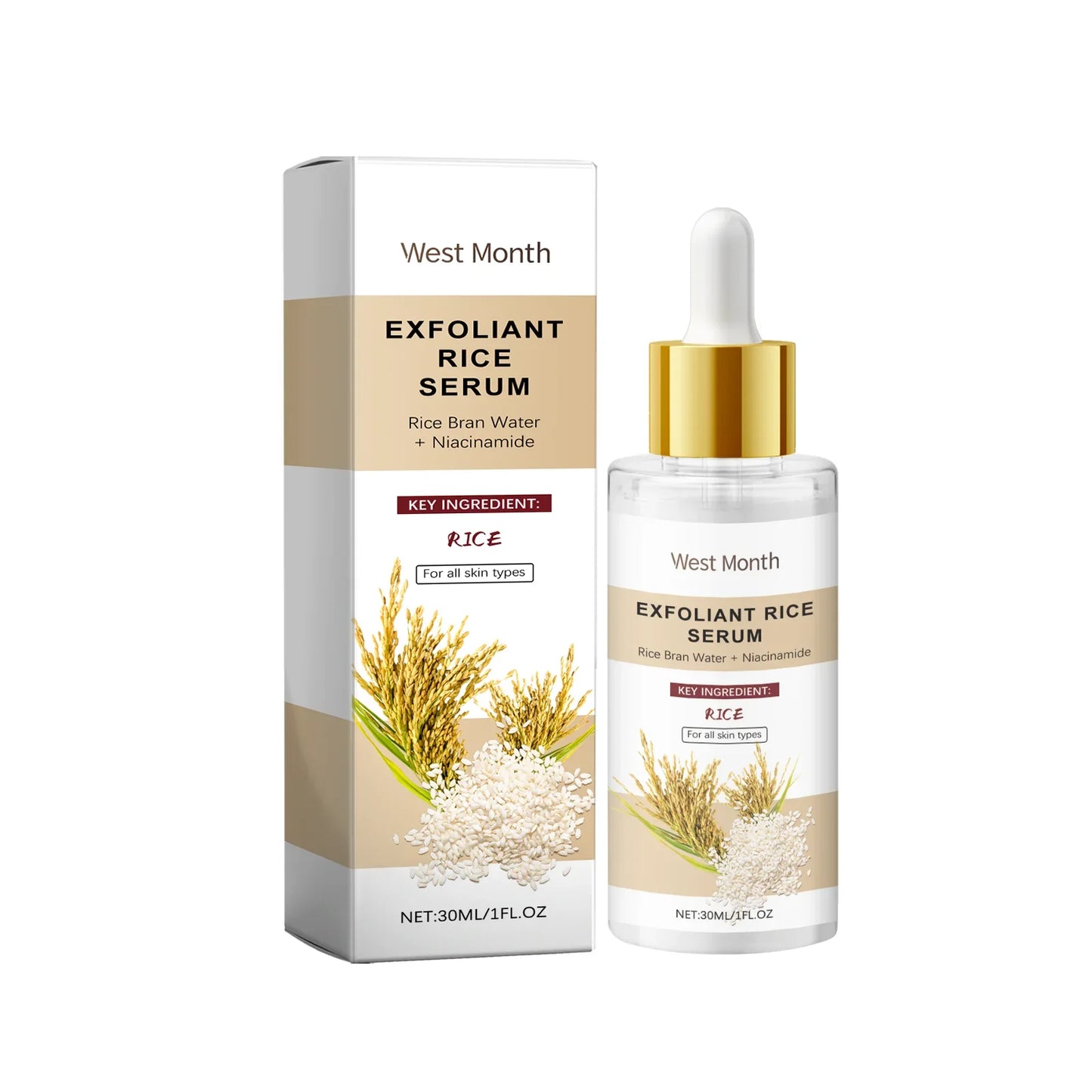 Hydrating Face Serum – Glycerin & Rice Bran Pore Refining