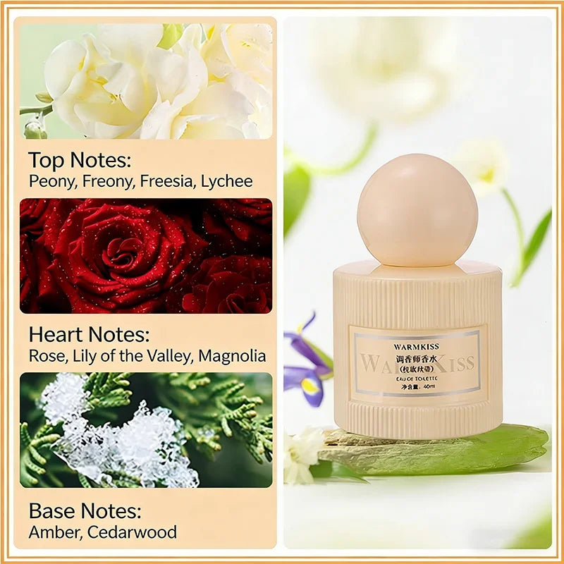 Master Perfumer, Rose Jasmine Freesia Fresh Floral Eau De Toilette Women's Allure Long-lasting Fragrance Classic Musk Perfume Peaceful Pleasures Health and Wellness Freesia 40ml