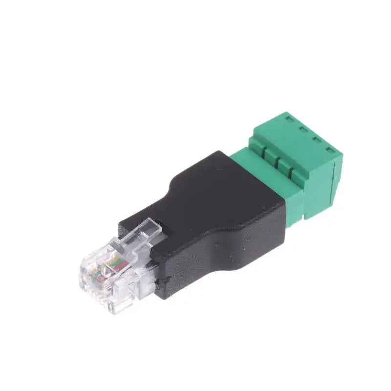 RJ11 6P4C Male to 4-Pin Screw Terminal Adapter | Phone Line