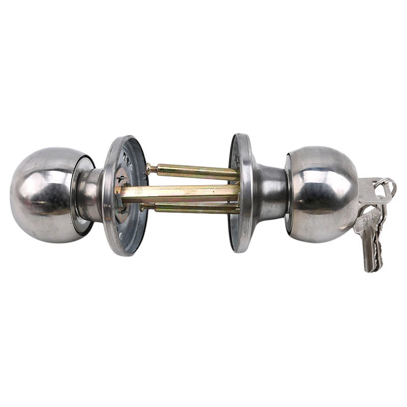 Interior Spherical Door Handle Lock Aluminium Alloy Household Bathroom Door Locks Hotel Restroom Door Locks Hardware Supplies Peaceful Pleasures Health and Wellness