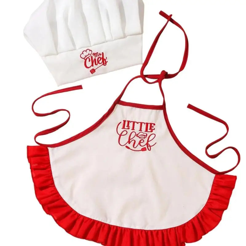 Baby Cook Apron & Hat Set | Newborn Photography Costume