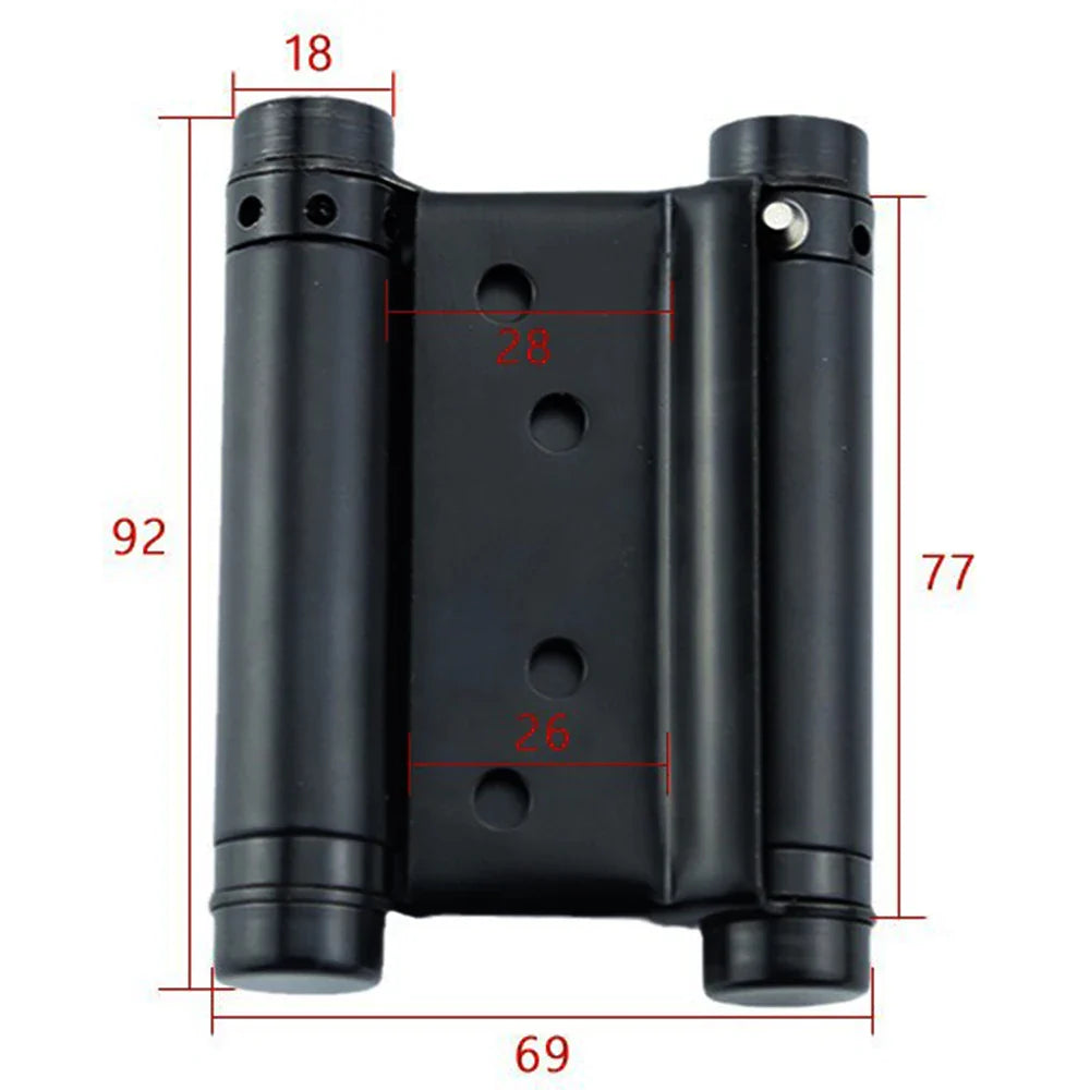 3-Inch Double Spring Hinges Stainless Steel Auto-Closing 2 Pack