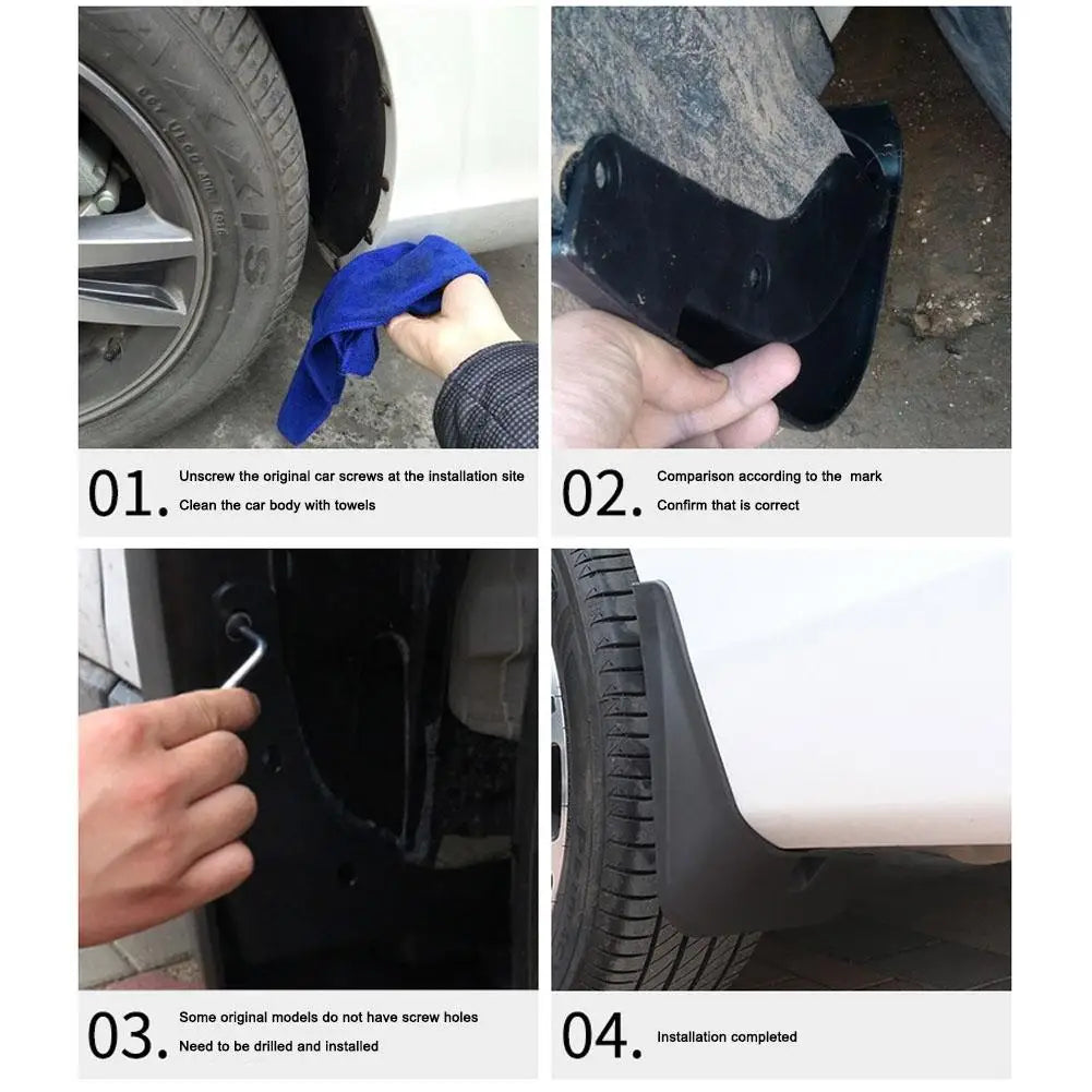 Car Mudguards for Tesla Model Y Juniper 2025 Splash Guards Fender No Drilling No Tape All Weather Mudflaps Accessories Peaceful Pleasures Health and Wellness