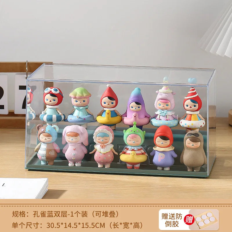 Clear Acrylic Pop Doll Display Box – Dustproof Storage Case