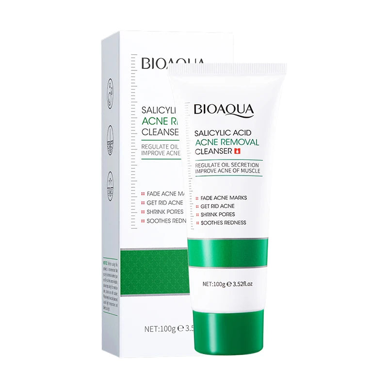 BIOAQUA Salicylic Acid Facial Cleanser – Acne & Oil Control