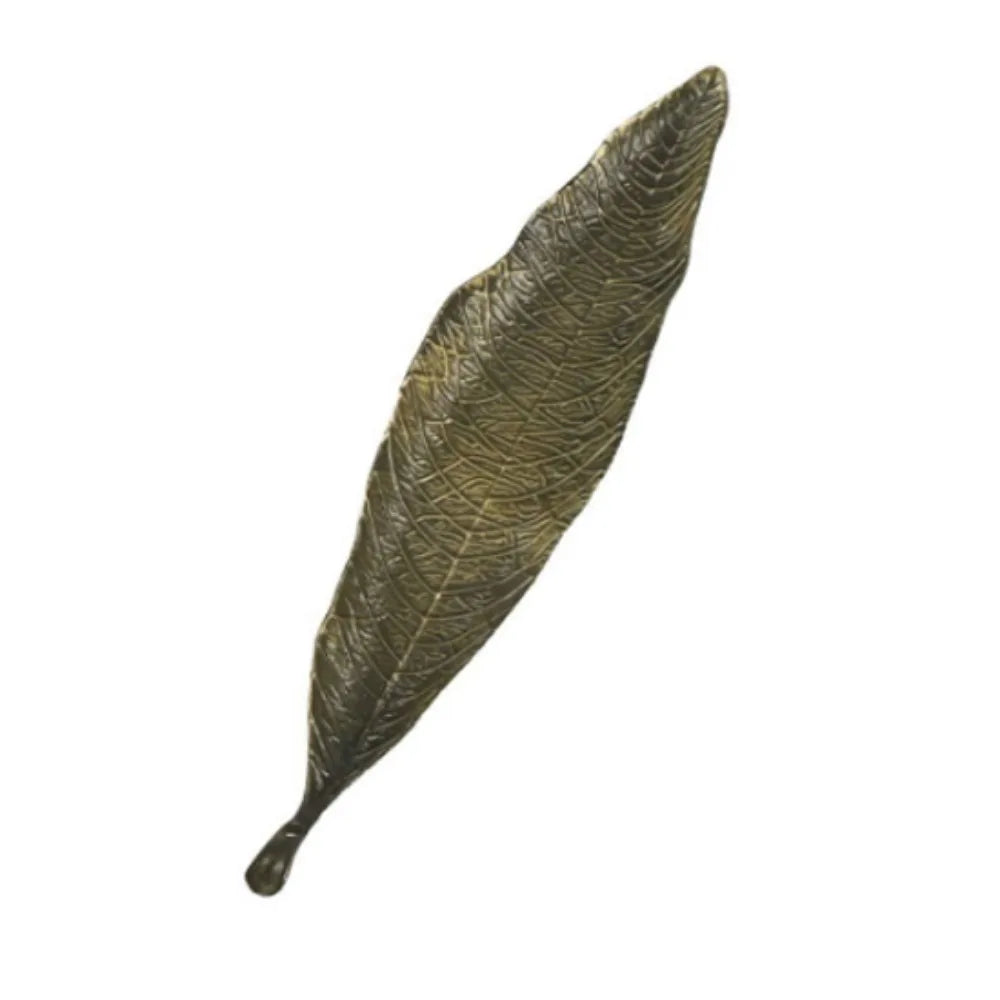 Retro Leaf Incense Holder Tray | Zinc Alloy Zen Incense Rack