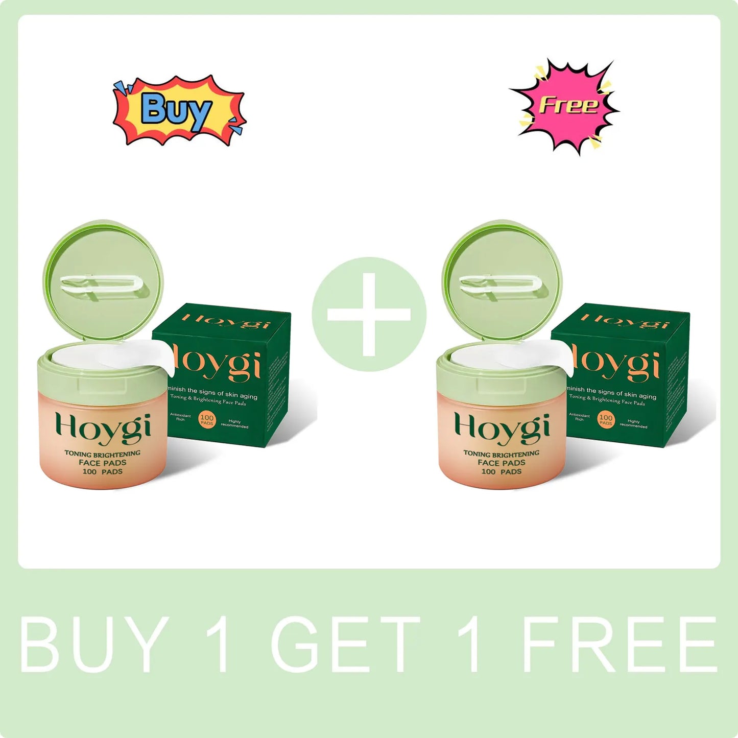 Centella Asiatica Pads for Moisturizing Repair Damaged Skin Anti Acne Improve Fine Lines Even Skin Tone Smooth Face Care Product Peaceful Pleasures Health and Wellness Buy 1 Get 1 Free
