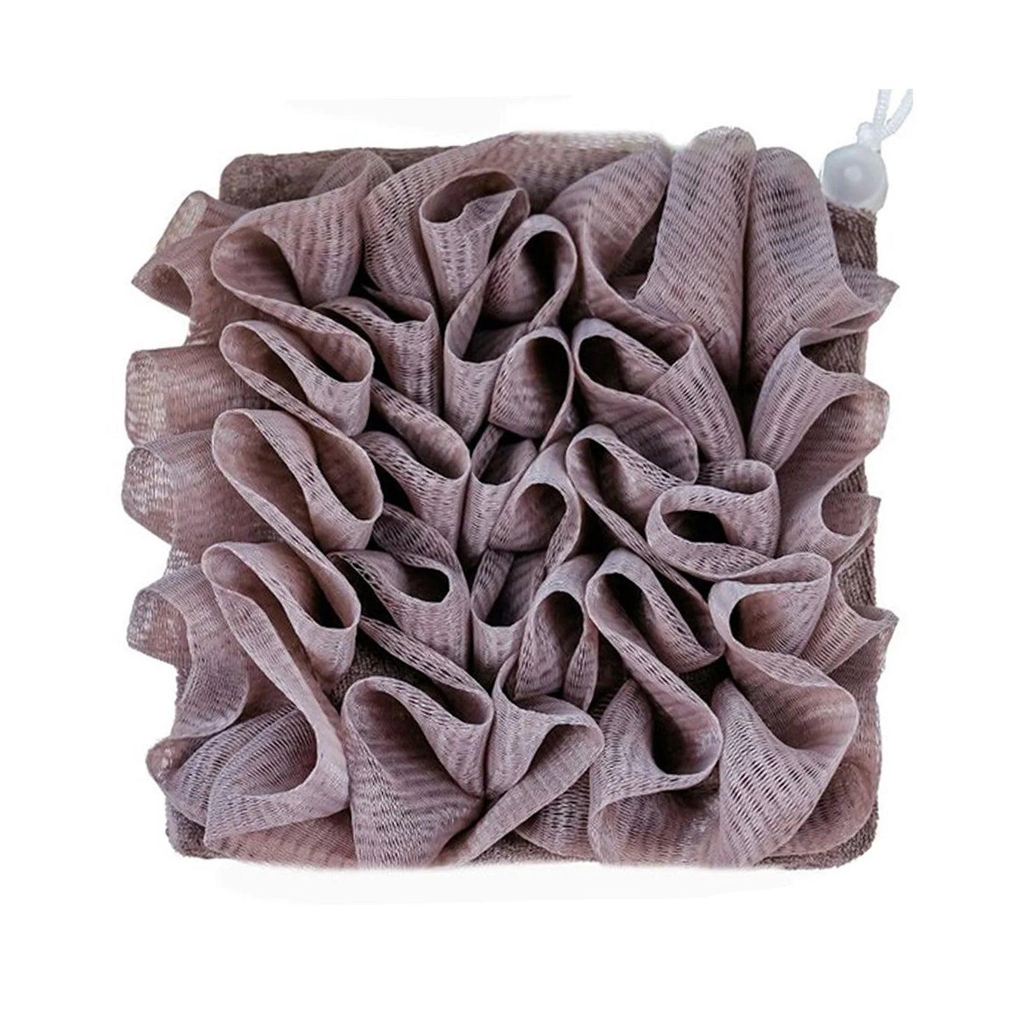 Cleaning Sponge Shower Loofahs Mesh Pouf Shower Ball Body Scrubber for Exfoliating Luffa Back Scrubbe Peaceful Pleasures Health and Wellness Coffee