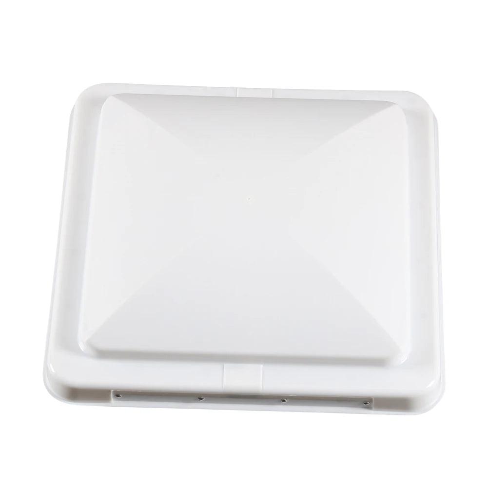 Motorhome Roof Vent Cover 14 X 14inch Camper Vent Lid Metal Motorhome Air Flow Ventilation Cover for Trailer Caravan Motorhome Peaceful Pleasures Health and Wellness White