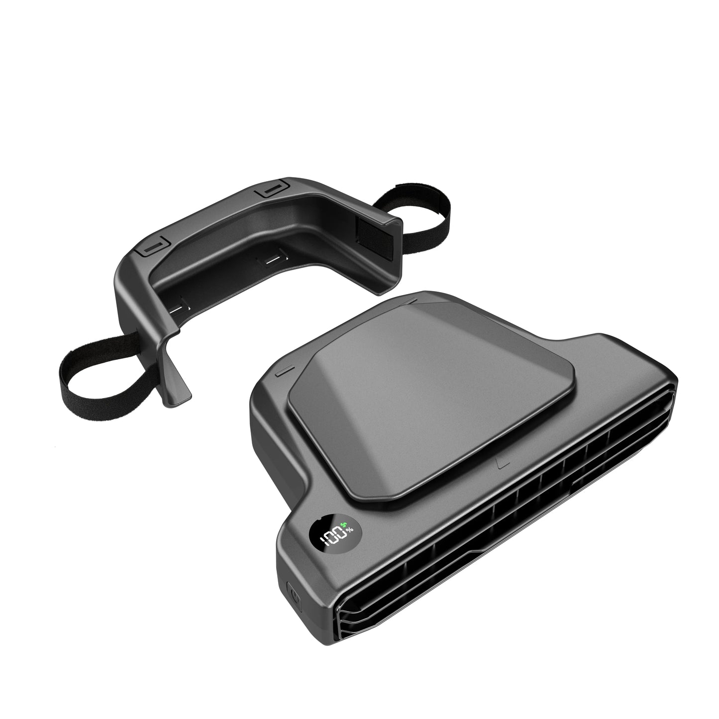 HOMEFISH 2026 New Car Seat Fan MF1 High Wind Speed Cooling Fan USB Powered Backrest Ventilation Fan for Vehicle Peaceful Pleasures Health and Wellness black Rechargeable
