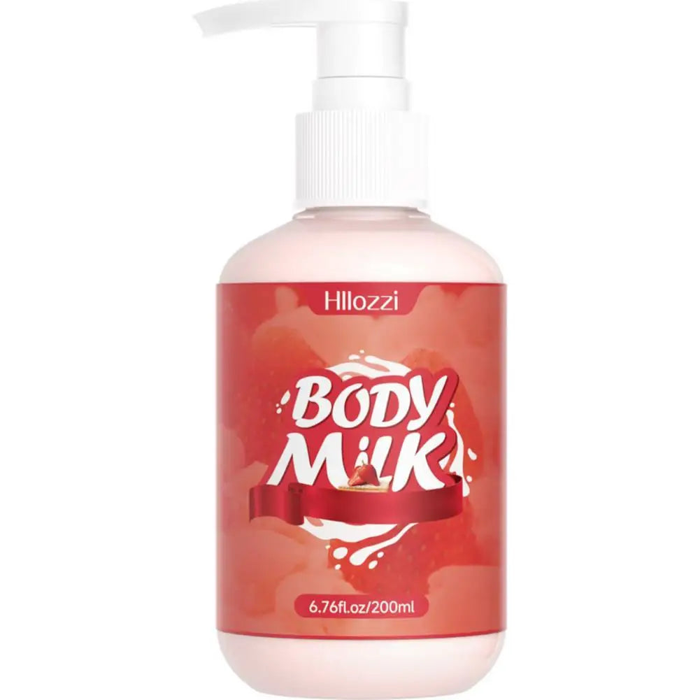 Scented Body Lotion for Women – 200ml Deep Moisturizing Body Milk with Tremella & Olive Oil, Long-Lasting Fragrance Peaceful Pleasures Health and Wellness strawberry