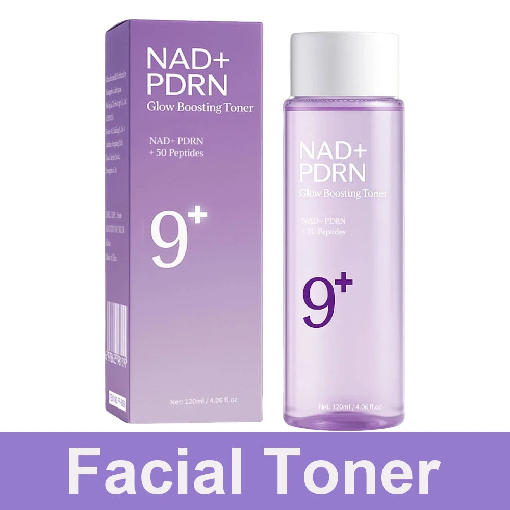 9+ NAD+ PDRN Lifting-sil Essence for Women Firming, Fade Fine Lines NAD+ Serum& Toner for Brightening Skin 50ML Peaceful Pleasures Health and Wellness 120ML