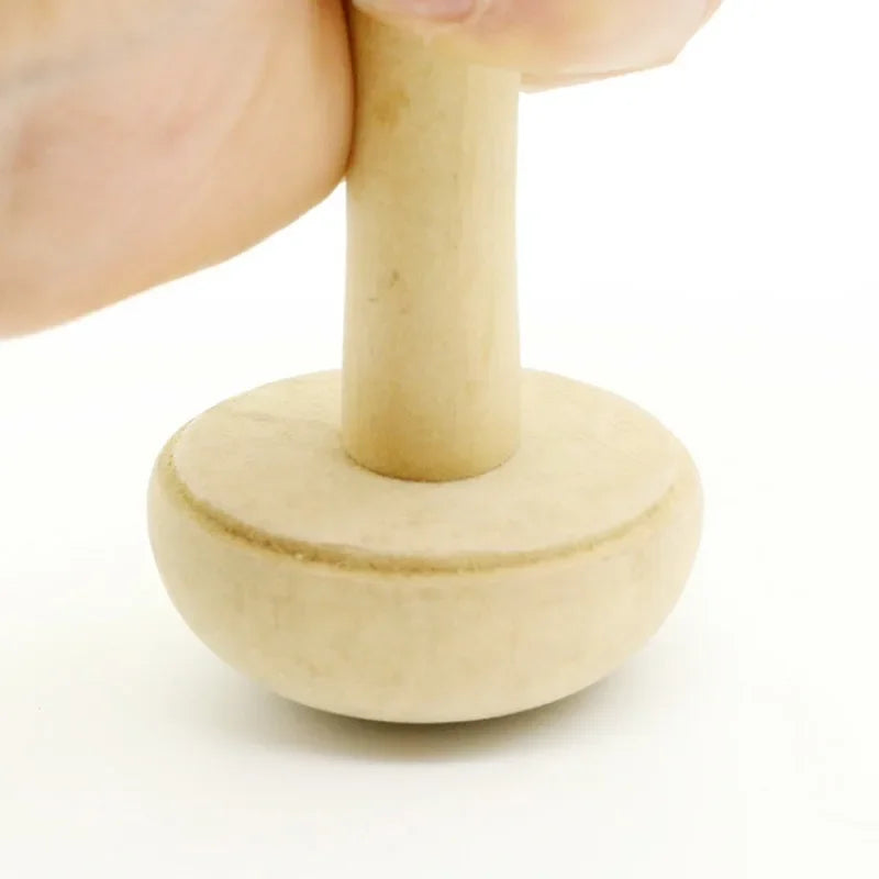 Wooden Mushroom Roller – Printmaking & Ink Rubbing Art Tool