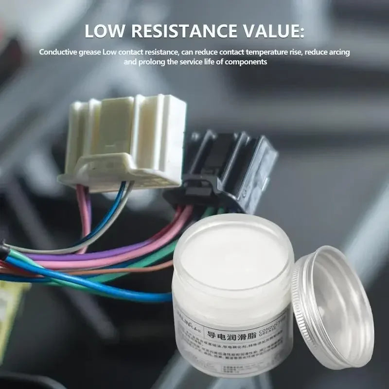 New 100g Electric Contact Grease Conductive Paste Electricity Compound Grease for Low Resistance Value for Household Appliances Peaceful Pleasures Health and Wellness
