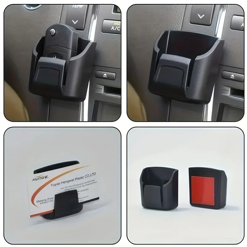 Multifunctional Car Key Storage Box Reusable Back Adhesive Dashboard