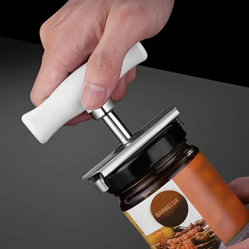 Adjustable Multi-function Bottle Cap Opener Stainless Steel Lids Off Jar Opener Labor-saving Screw Can Opener for Kitchen Gadget Peaceful Pleasures Health and Wellness