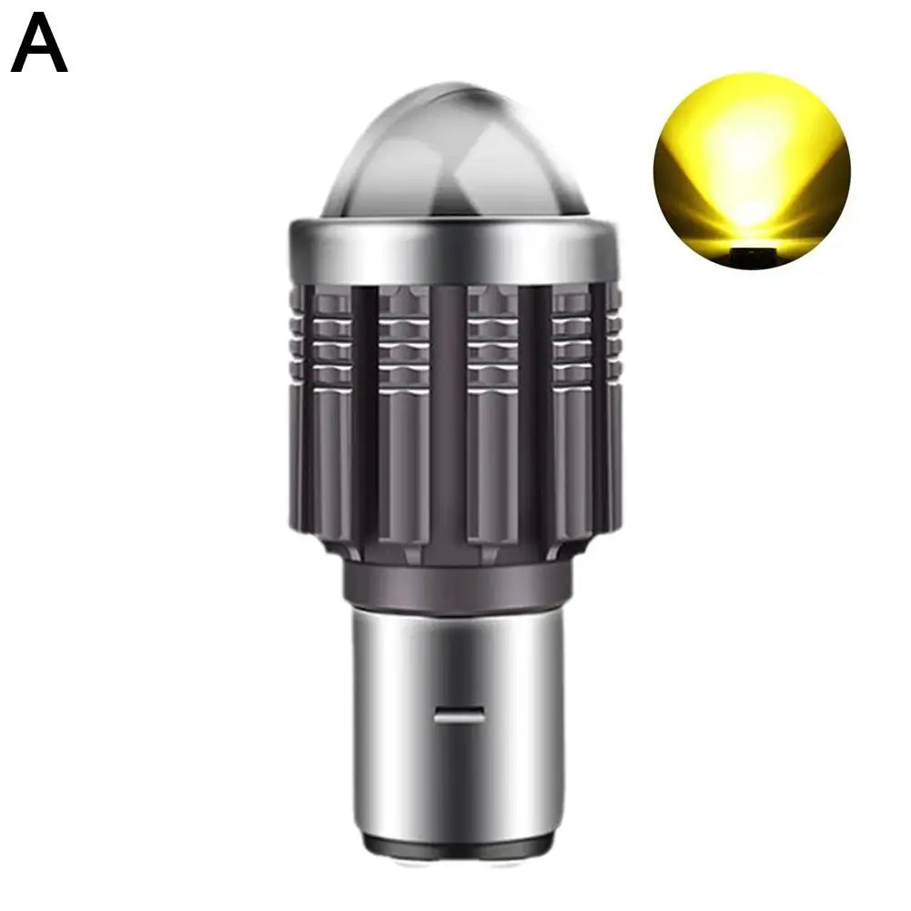 BA20D LED Motorcycle Headlight Bulb 12000LM Hi/Lo Beam 12V