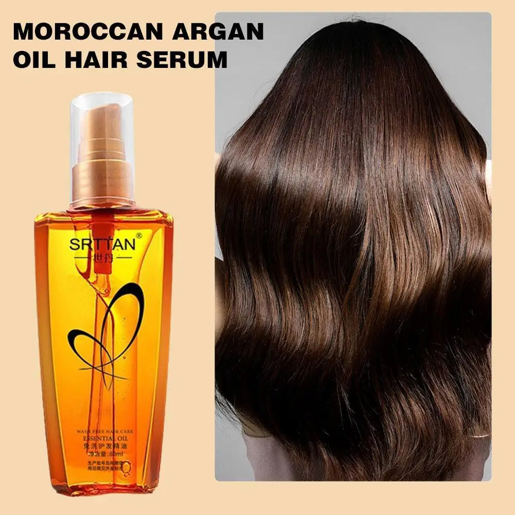 Moroccan Argan Oil Hair Serum 80ml – Frizz Control & Shine
