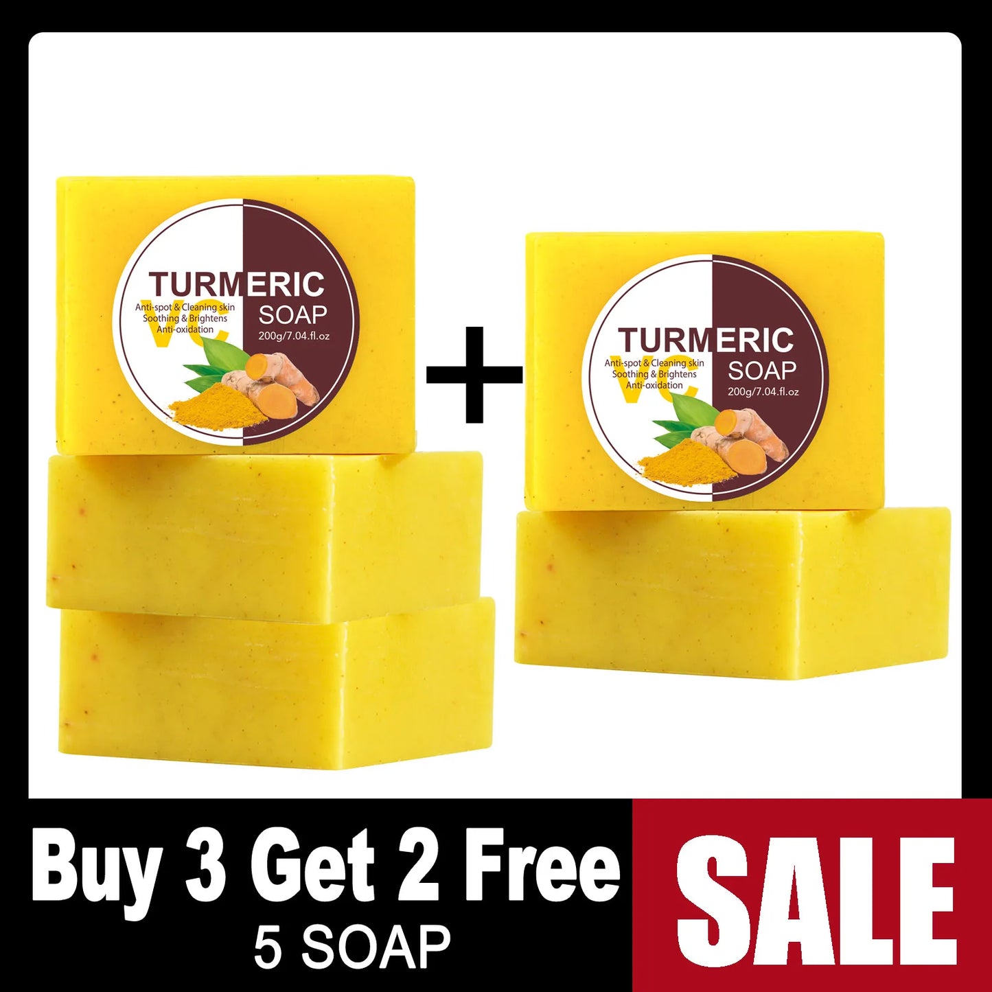 AILKE Turmeric Skin Care Set – Brighten, Cleanse & Moisturize