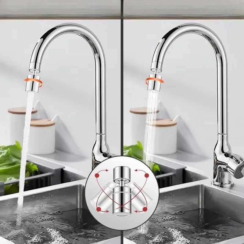 Kitchen Faucet Spray Head Filter & Splash-Proof Adapter