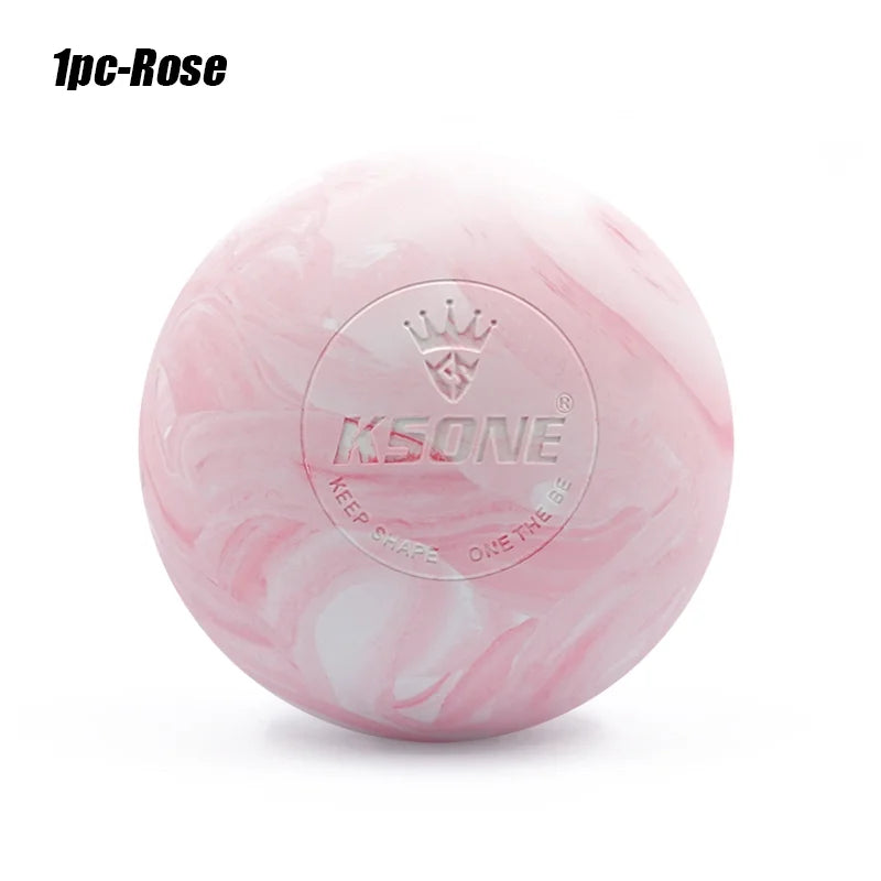 One Piece Yoga Massage Ball Fascia Ball Solid Rubber Ball Mixed Color Muscle Relaxation Ball For Muscle Recovery Peaceful Pleasures Health and Wellness Pink