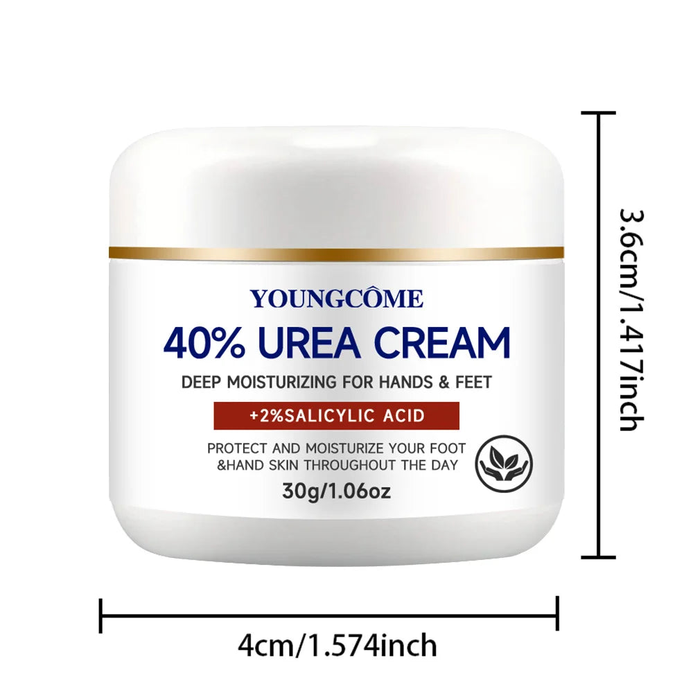 YOUNGCOME 40% Urea & 2% Salicylic Acid Foot & Hand Cream Hand & Foot Cream Peaceful Pleasures Health and Wellness 30G
