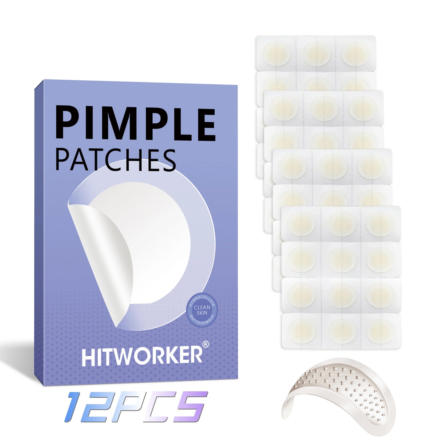 Invisible Waterproof Hydrocolloid Acne Patches – All Skin Types