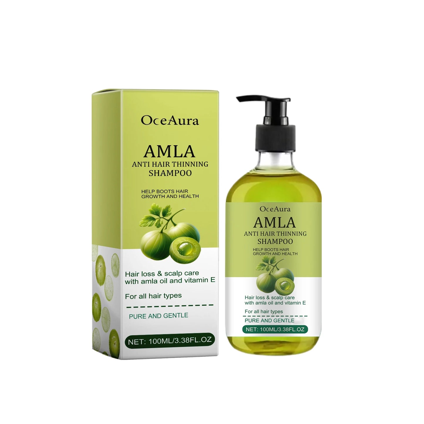 OceAura Amla Oil Shampoo | Volumizing & Strengthening – 100ml