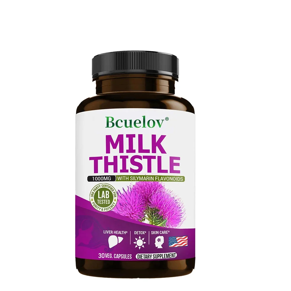 Milk Thistle Liver Detox & Cleanse Supplement – Men & Women