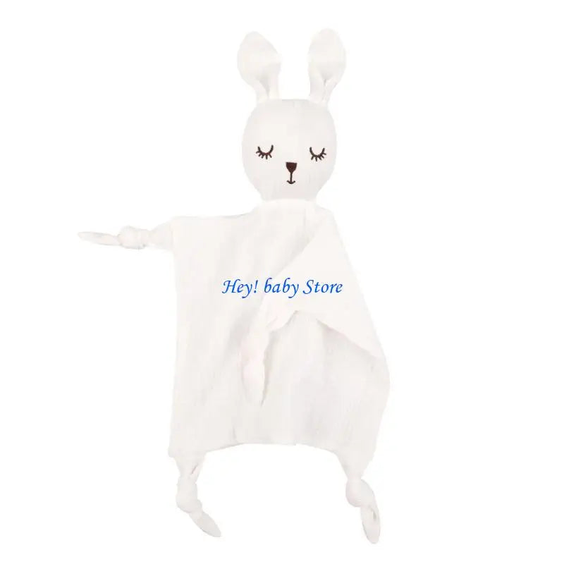 Cartoon Rabbit Baby Soothing Towel | Soft Comfort Cloth 0–12M